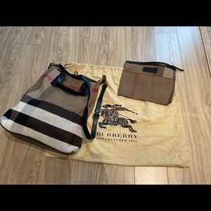 Burberry Canvas Bucket Bag